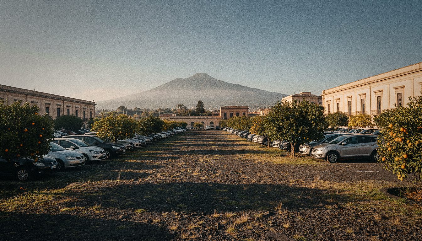 Langzeitparkplatz P4 am Flughafen Catania